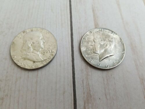1963 Franklin and 1964 Kennedy Half Dollar
