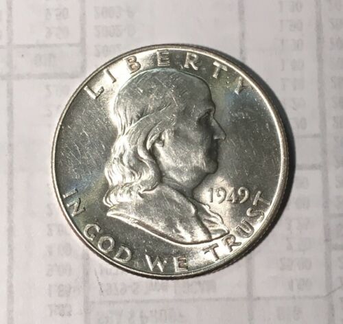 1949 BU Franklin Silver Half Dollar