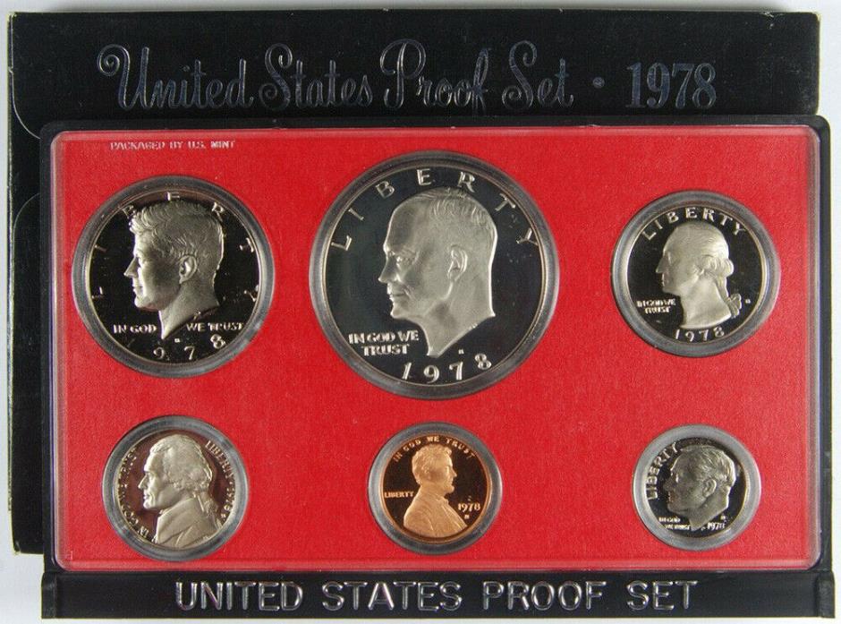 1978 US MINT PROOF SET  6-Coin Set