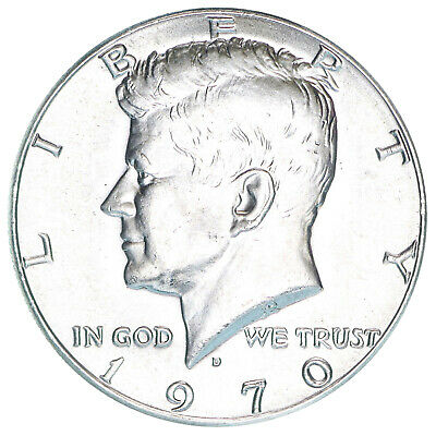 1970 D Kennedy Half Dollar 40% Silver BU US Coin