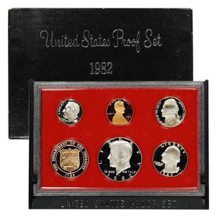 1982 US MINT PROOF SET  5-Coin Set