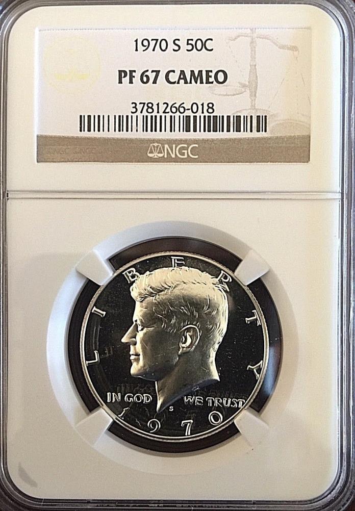 1970 S Kennedy NGC Pr 67 Cameo--Very Clear and Sharp