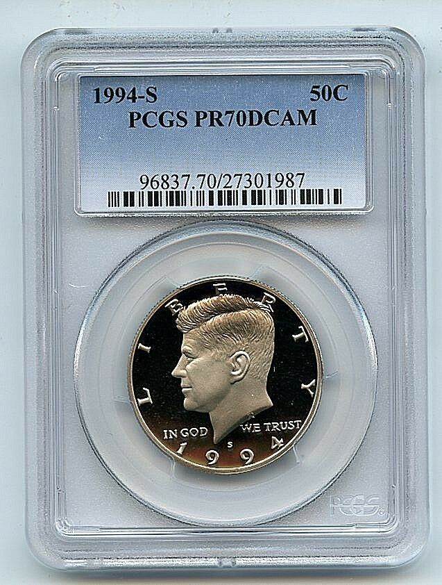 1994-S 50C DC (Proof) Kennedy Half Dollar--PCGS Pr70 Deep Cameo