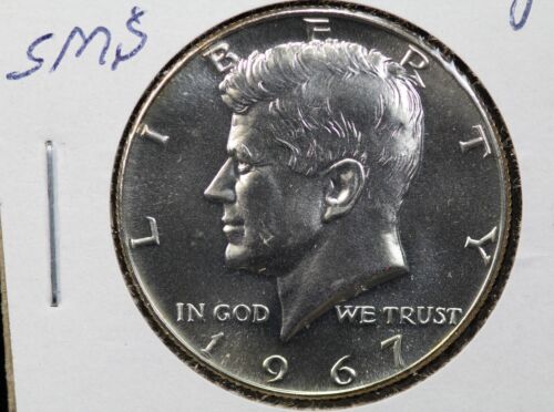 1967 40% Silver Kennedy Half Dollar From Special Mint Set