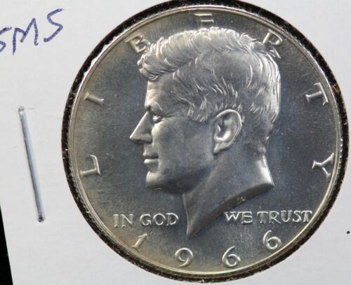 1966 40% Silver Kennedy Half Dollar From Special Mint Set