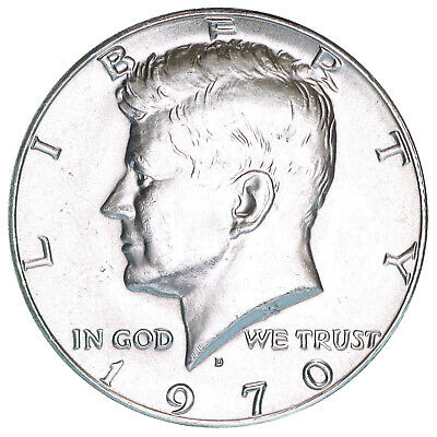 1970 D Kennedy Half Dollar 40% Silver Choice BU US Coin