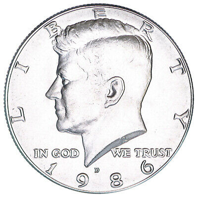 1986 D Kennedy Half Dollar CN-Clad Choice BU US Coin