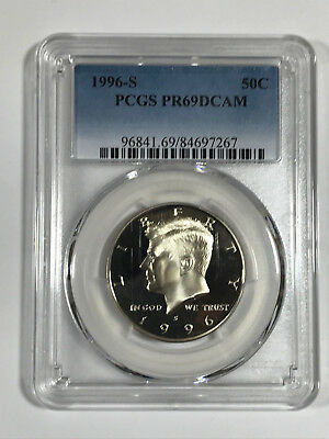1996-S Kennedy Clad Half Dollar Graded PR69DCAM by PCGS Price Guide $18