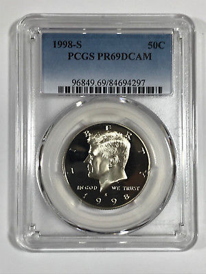 1998-S Kennedy Clad Half Dollar Graded PR69DCAM by PCGS Price Guide $18