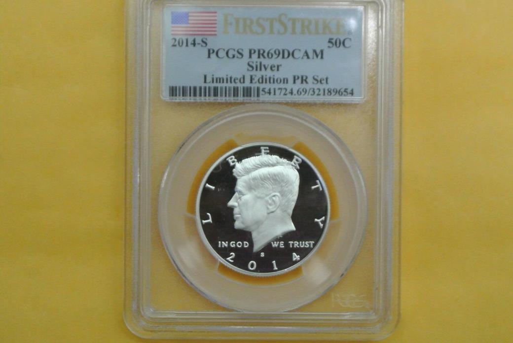 2014 S Kennedy Half PCGS PR69 DCAM FS Limited Edition Set 50 Cent Proof Coin