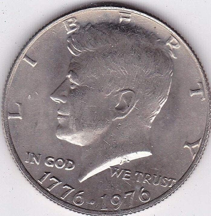 1976 Kennedy Half Dollar ( BICENTENNIAL ) in BU condition k6