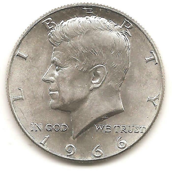 1966  Kennedy Half Dollar - AU