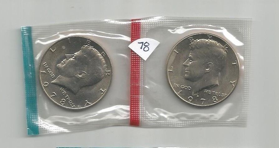 1978 P&D  Kennedy Half Dollars