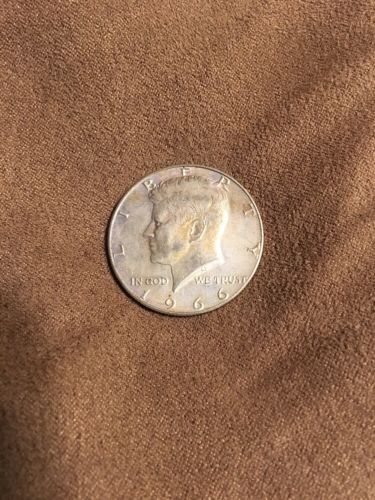 1966 Kennedy Half Dollar, 40% silver Toning