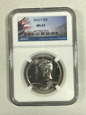 2016-P Kennedy Clad Half Dollar Graded MS 67 by NGC - Price Guide $90