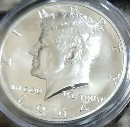 1964 Accented Hair Kennedy Silver Half Dollar Proof Uncirculated