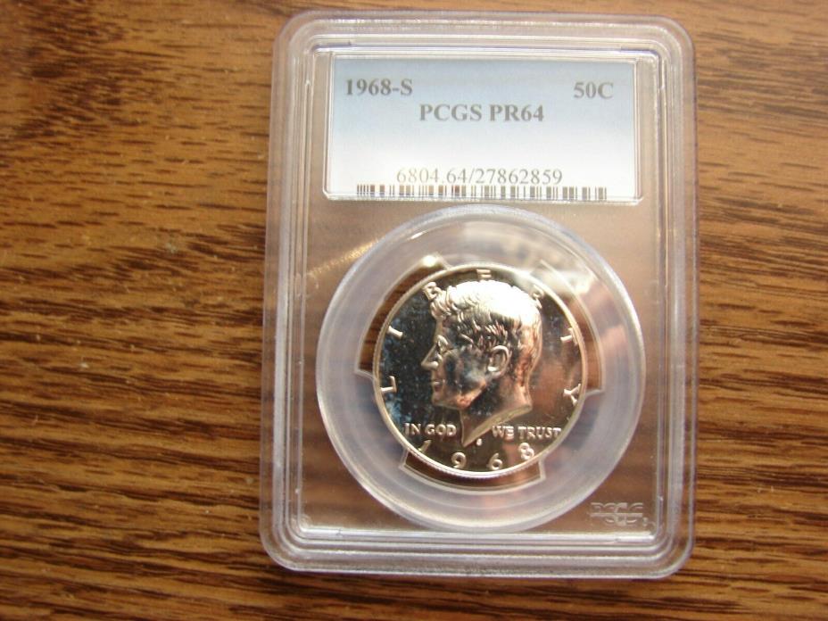 1968-S40% KENNEDY 50C COIN Certified PCGS PR64 MAKE OFFER!!!