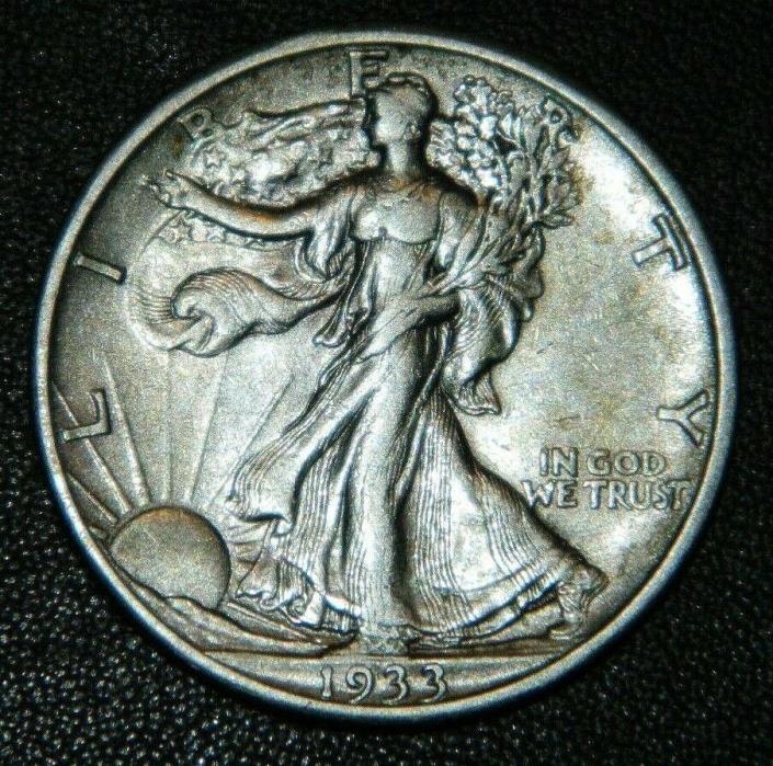 1933 S Liberty Walking Half Dollar