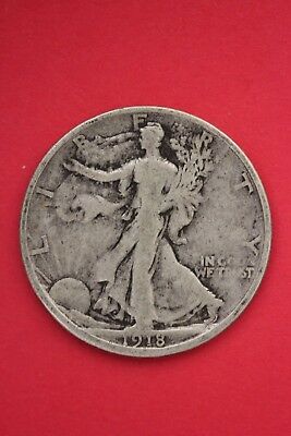 1918 S Walking Liberty Half Dollar Exact Coin Pictured Flat Rate Shipping OCE319