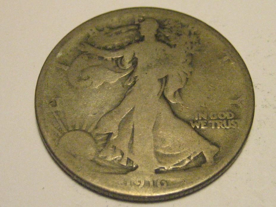 1916-P Walking Liberty Half Dollar BETTER DATE