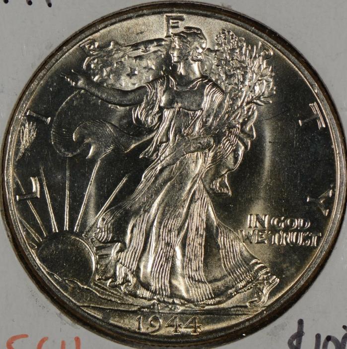 1944 50C Walking Liberty Half Dollar Mint State #144303