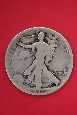 1917 S Walking Liberty Half Dollar Exact Coin Pictured Flat Rate Shipping OCE192