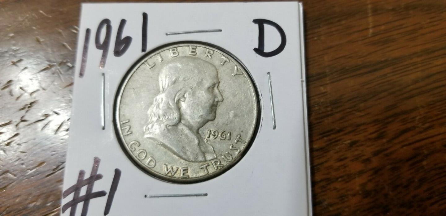 1961 D FRANKLIN HALF DOLLARS #1