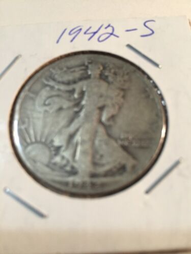 1942 S Liberty Standing Half Dollar 90% Fine Silver