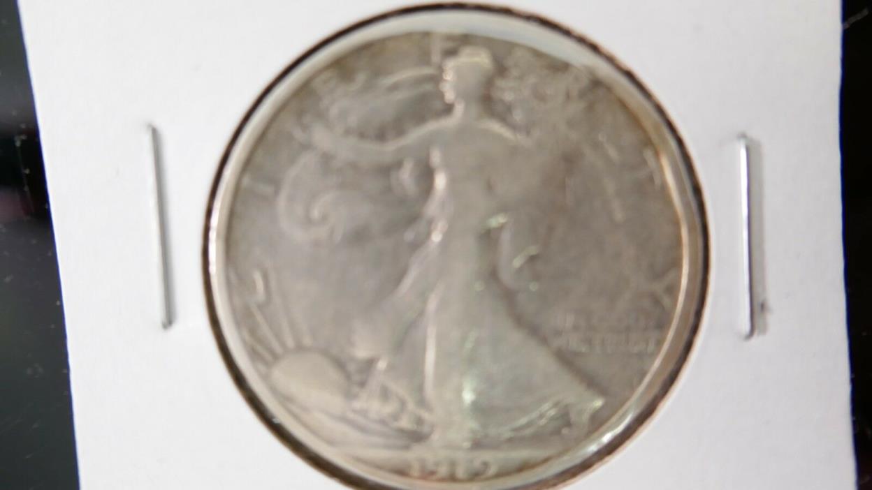 1919-D  50C Walking Liberty Half Dollar #817
