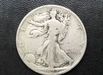 1927-S Liberty Walking Silver Half Dollar U.S. Coin A2256