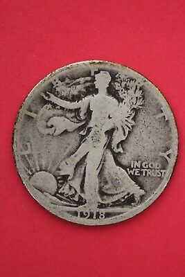 1918 S Walking Liberty Half Dollar Exact Coin Pictured Flat Rate Shipping OCE239