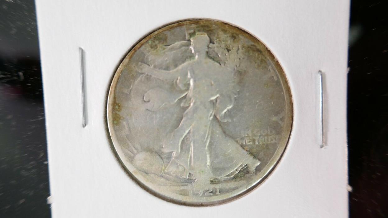 1921-D  50C Walking Liberty Half Dollar #942