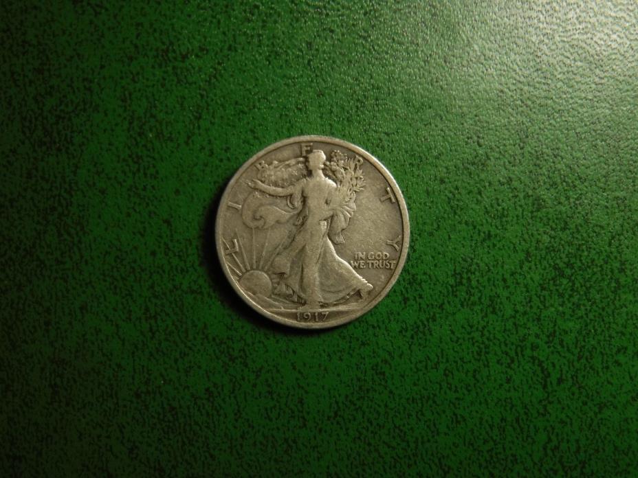 1917-P 50C Walking Liberty Half Dollar 90% Silver, a Nice Coin!