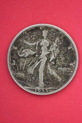 1933 S Walking Liberty Half Dollar Exact Coin Pictured Flat Rate Shipping OCE792