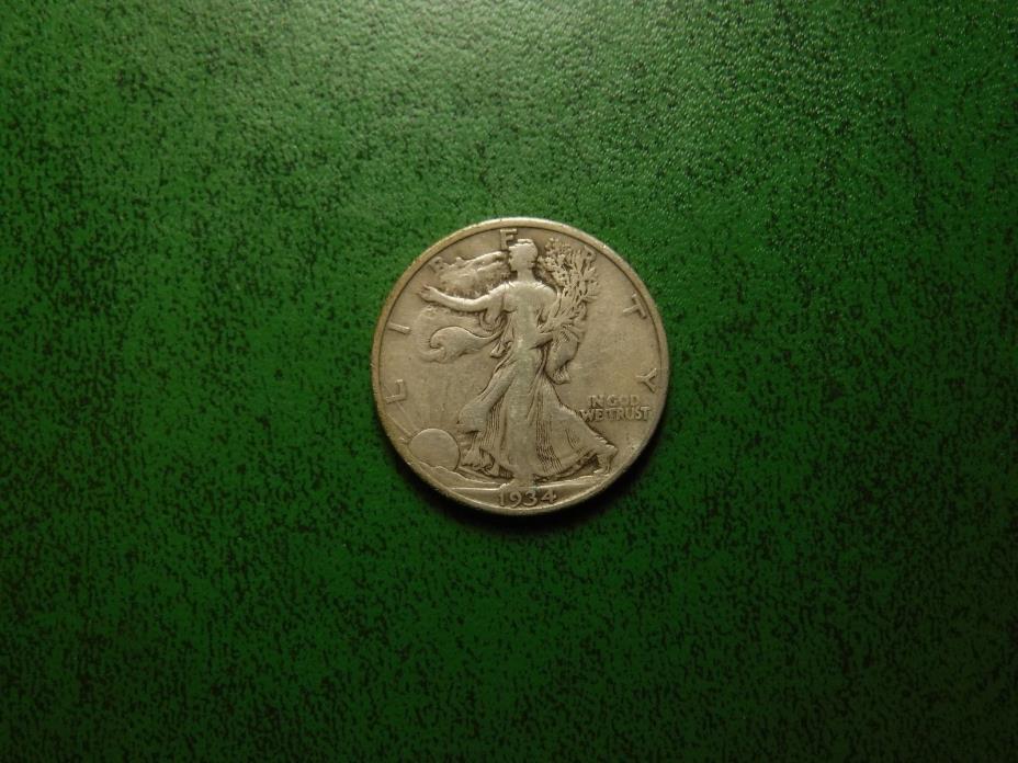1934-S 50C Walking Liberty Half Dollar 90% Silver