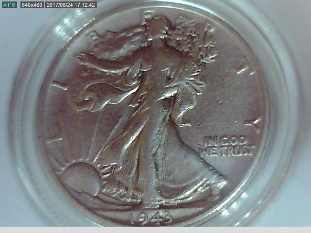 1943 U.S. Walking Liberty Half Dollar(50 cent) Coin(7030)