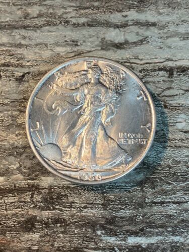 1936 P Walking Liberty Silver Half Dollar, high grade, 12/21/18, Free Shipping