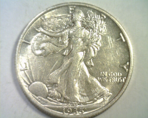 1935 WALKING LIBERTY HALF CHOICE ABOUT UNCIRCULATED CH. AU NICE ORIGINAL COIN