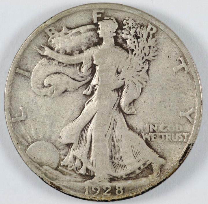 1928-S Walking Liberty Silver Half Dollar 50C - San Francisco Minted