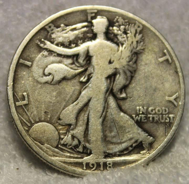 1918D walking liberty half dollar