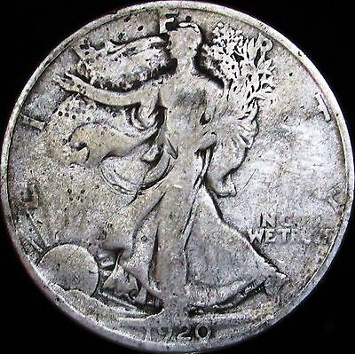 1920-S VG Details Cleaned Walking Liberty Silver Half Dollar - MC