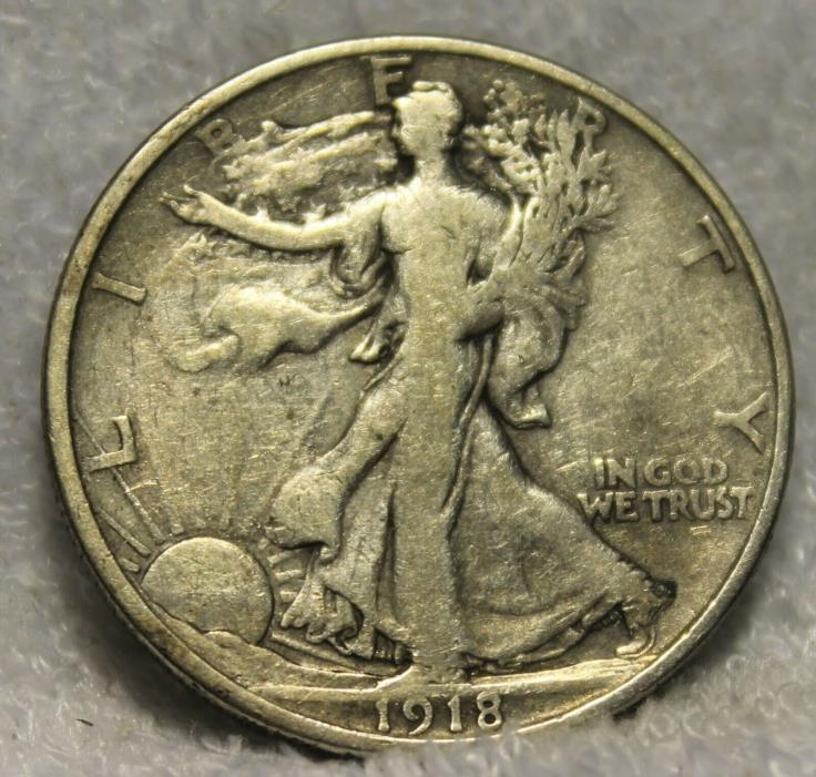 1918S walking liberty half dollar
