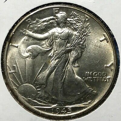 1945 50C Walking Liberty Half Dollar (49107)
