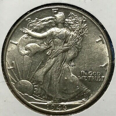 1946 50C Walking Liberty Half Dollar (49108)