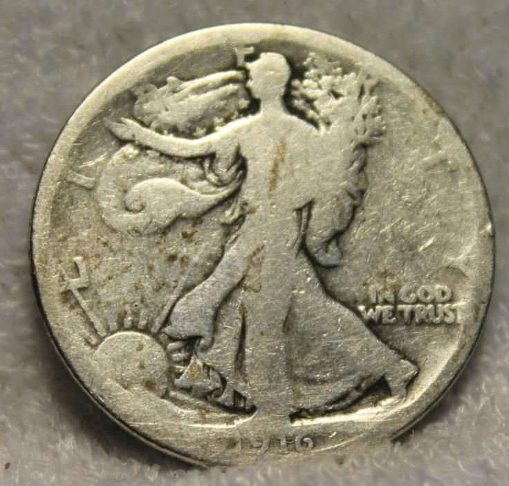 1916 walking liberty half dollar