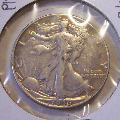 1946 WALKING LIBERTY HALF DOLLAR COIN  SILVER