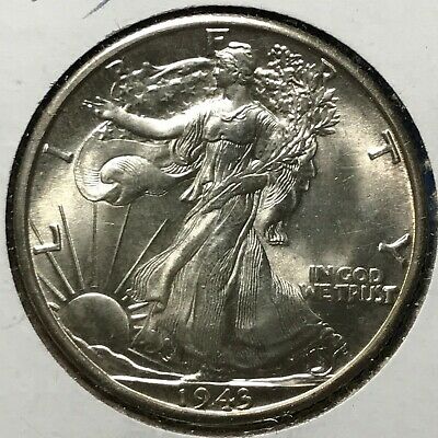 1943-D 50C Walking Liberty Half Dollar (49105)