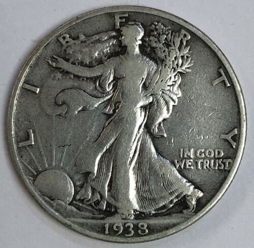 1938 D Walking Liberty Half Dollar Better Date