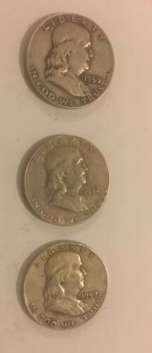One Troy Ounce Silver U S Mint Half Dollars Random Dates Kennedy 1964, Franklins