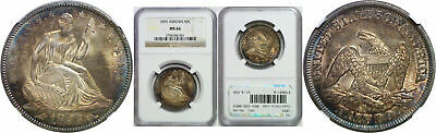 1855 Seated Liberty Half Dollar NGC MS-66 Arrows